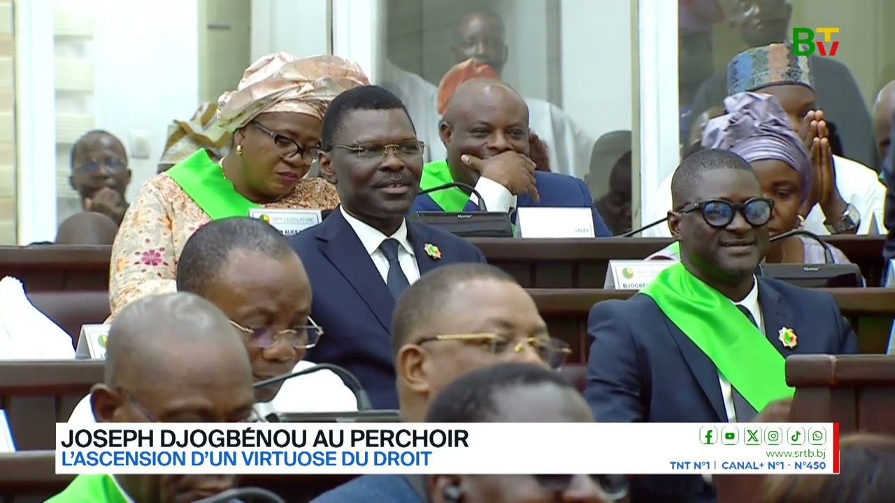 Joseph Djogbenou au perchoir : l'ascension d'un virtuose du droit