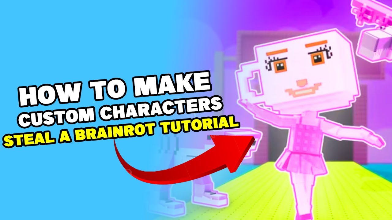 Как создать пользовательских персонажей для кражи Brainrot в ROBLOX Studio