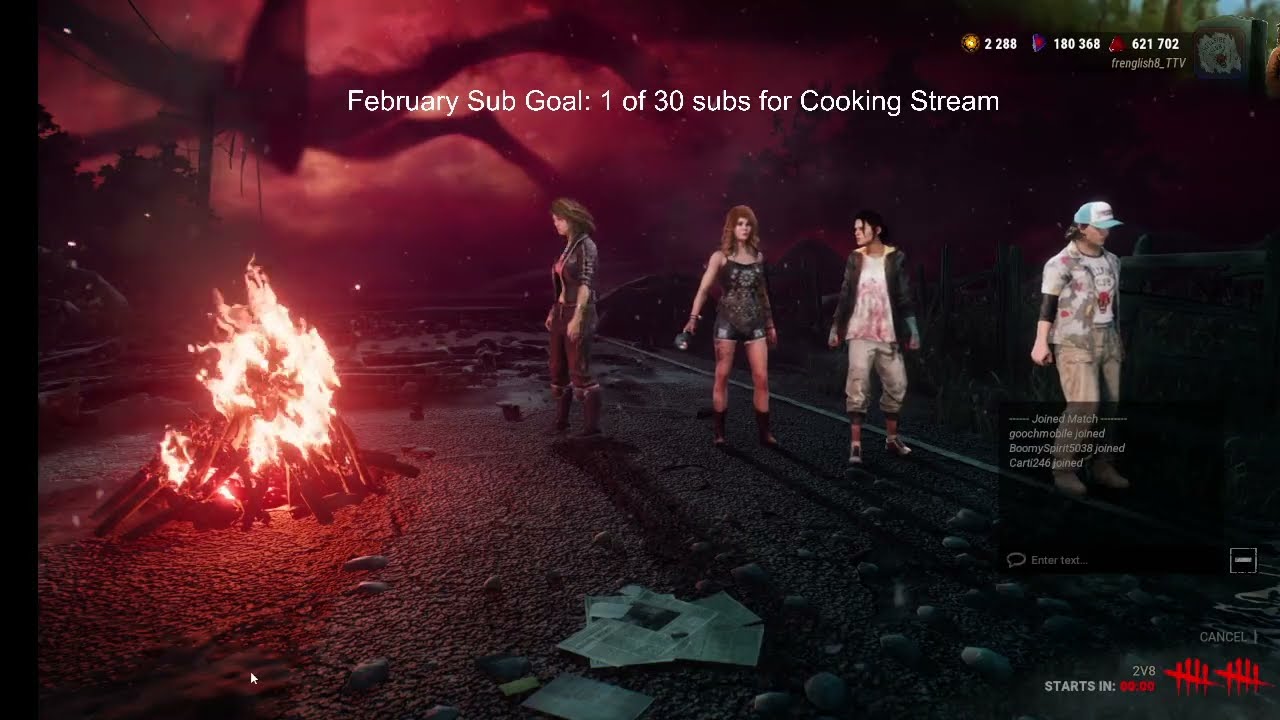 February 12, 2026 Morning Stream: Dead by Daylight 2v8 Continues...