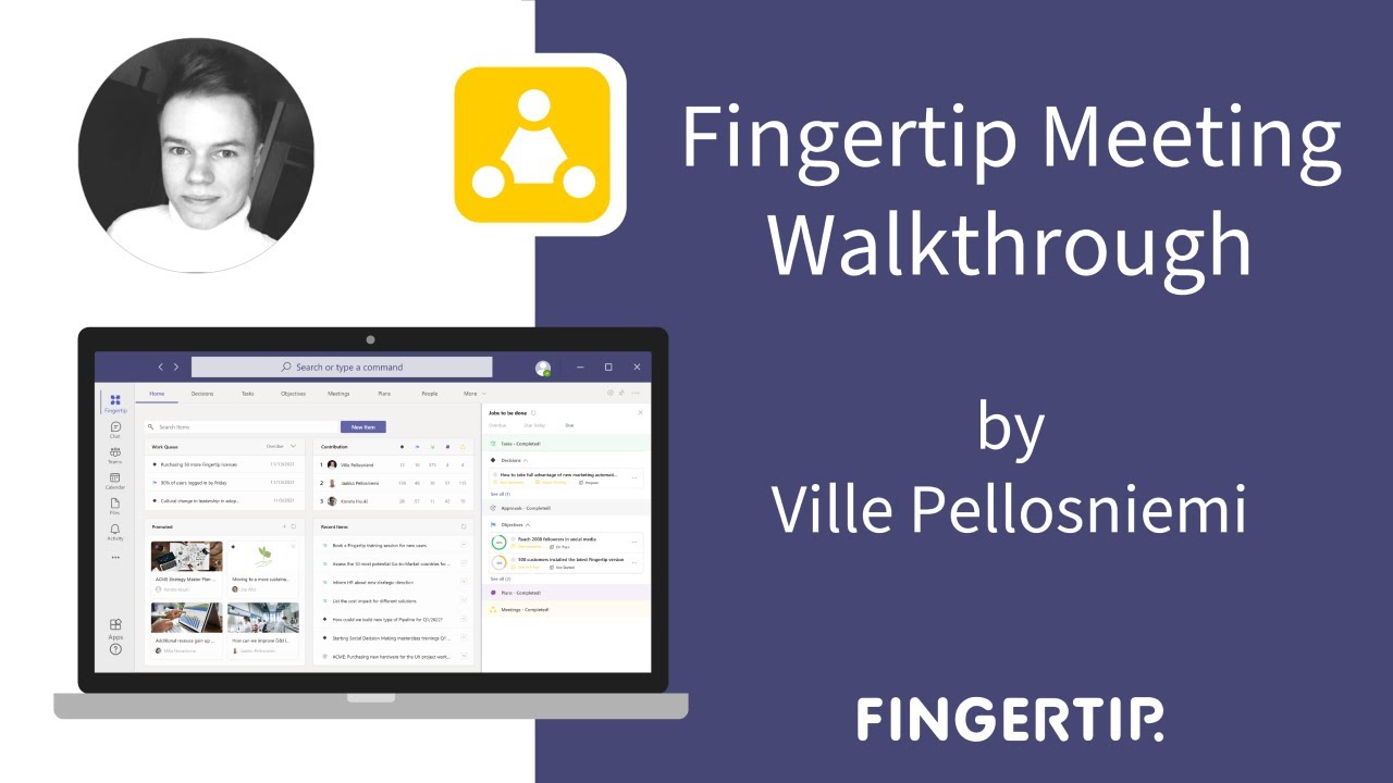 Fingertip Meeting walkthrough by Ville Pellosniemi
