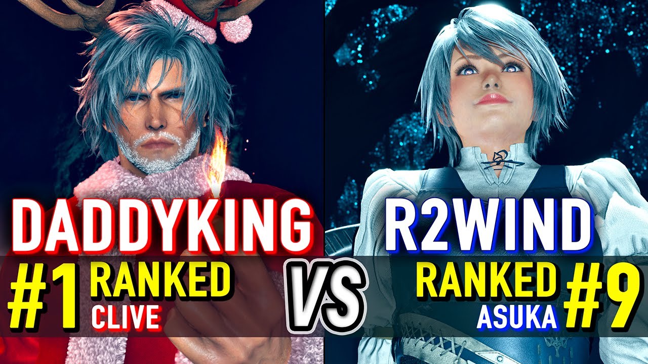 T8 🔥 DADDYKING (#1 Ranked Clive) vs R2WIND (#9 Ranked Asuka) 🔥 Tekken 8 High Level Gameplay