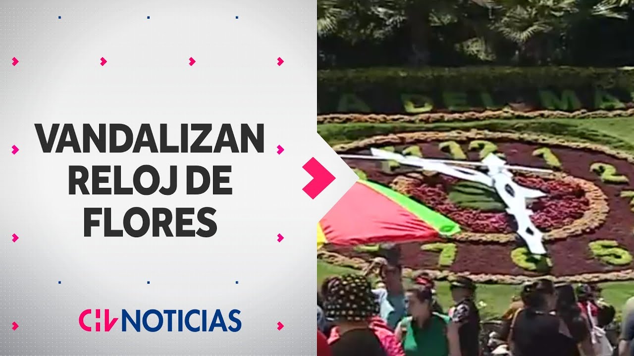 VANDALIZAN RELOJ DE FLORES de Vi&ntilde;a del Mar: Da&ntilde;os superan los $8 millones - CHV Noticias