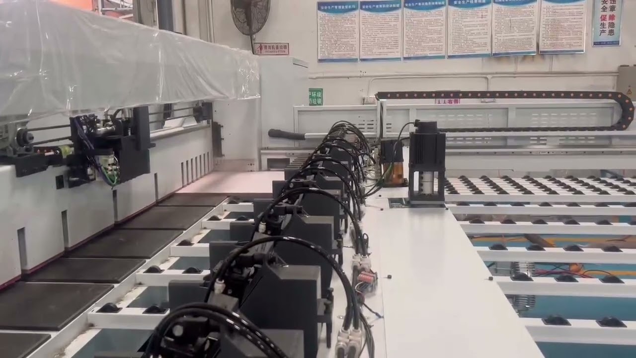 ELECNC 380 computer Beam saw working video