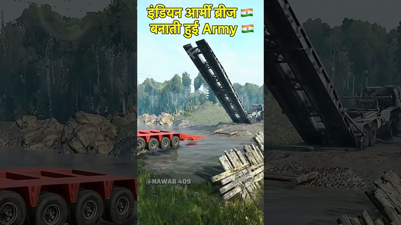 Indian Army ,missile lift during bridge operations &mdash;#shorts #army