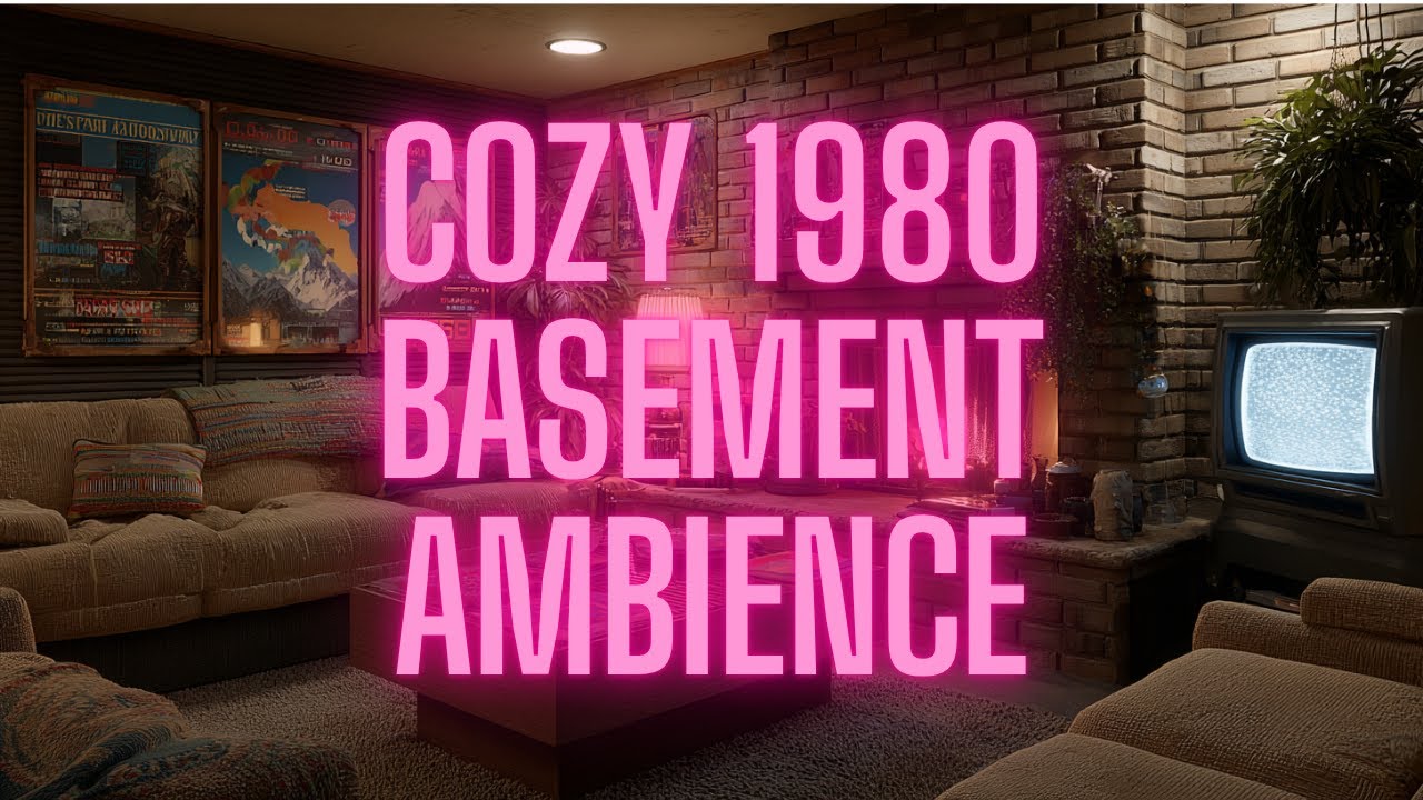 1980s Ambience | 1980s Cozy Basement – Nostalgic Retro Background for Studying, Relaxing & Escaping