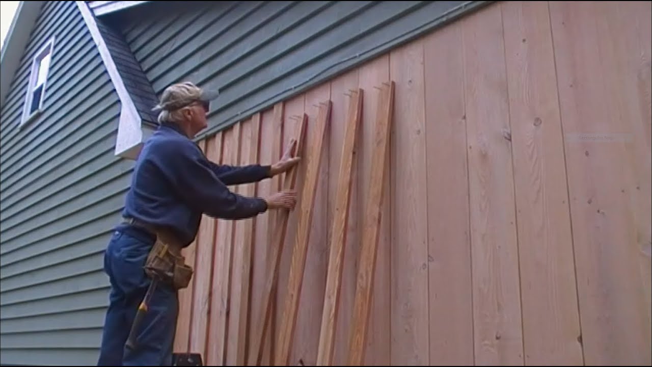 DIY - How to Build a Suspended Exterior Wall (Board & Batten)