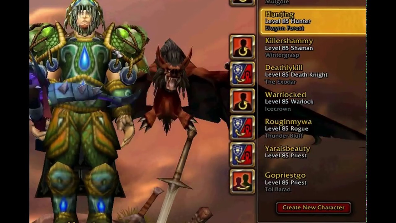 9 level 85s in world of warcraft with cataclyssm epics