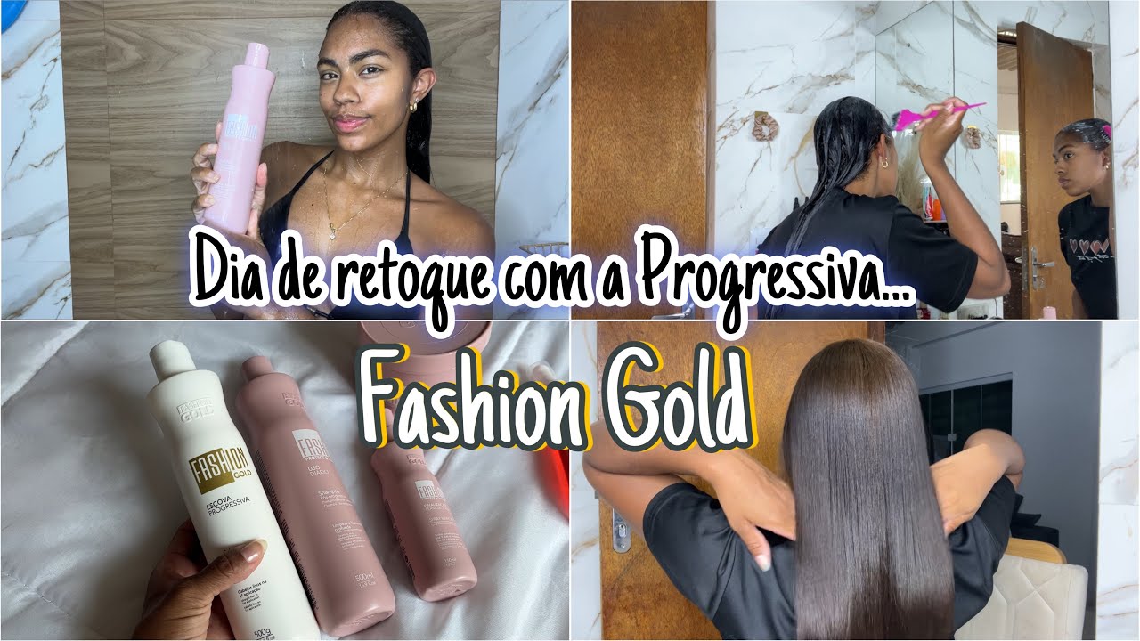 DIA DE RETOQUE | TROQUEI DE PROGRESSIVA😱| VOU USAR A FASHION GOLD 😍 PASSO A PASSO DESCOMPLICADO ✅