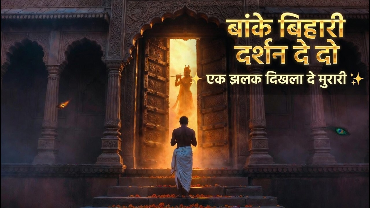 बांके बिहारी दर्शन दे दो 🙏 | दिल को रुला देने वाला भजन | Banke Bihari Bhajan 2026