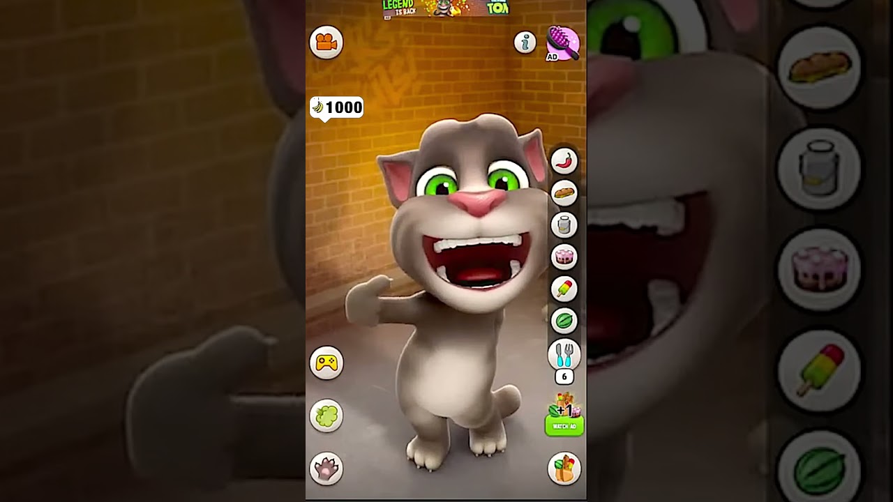 Talking tom game Day 4😱😂 #talkingtom #games #cat
