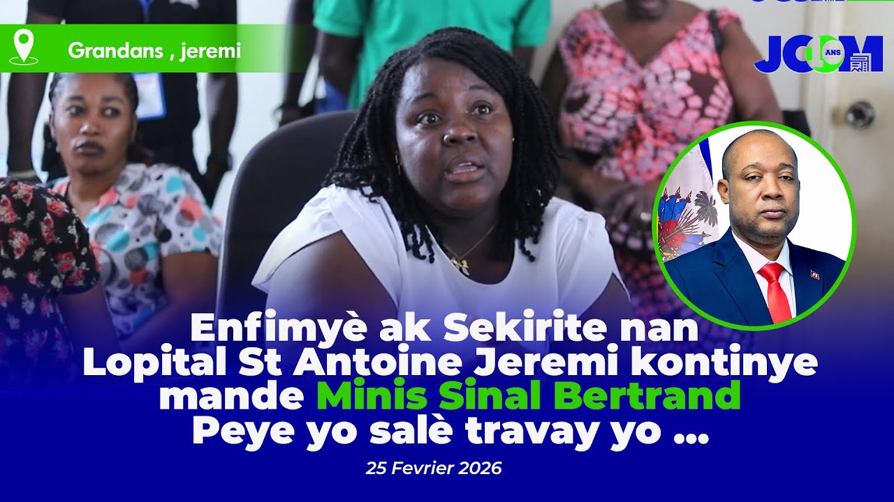 Jeremi:Enfimyè ak ajan sekirite HSA relanse apèl bay Minis Sante a pou peye 30 mwa yo dwe yo