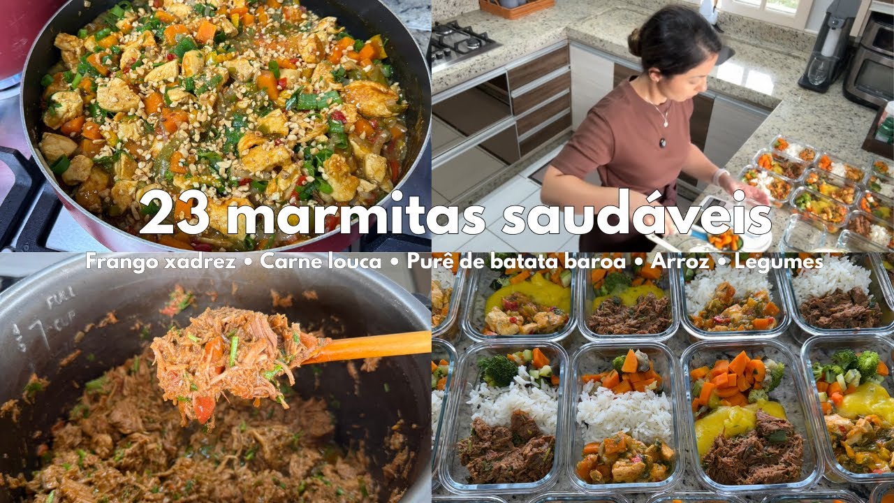 Preparei 23 Marmitas Saudáveis e Práticas por Apenas R$105 😱 | O Básico Realmente Funciona!