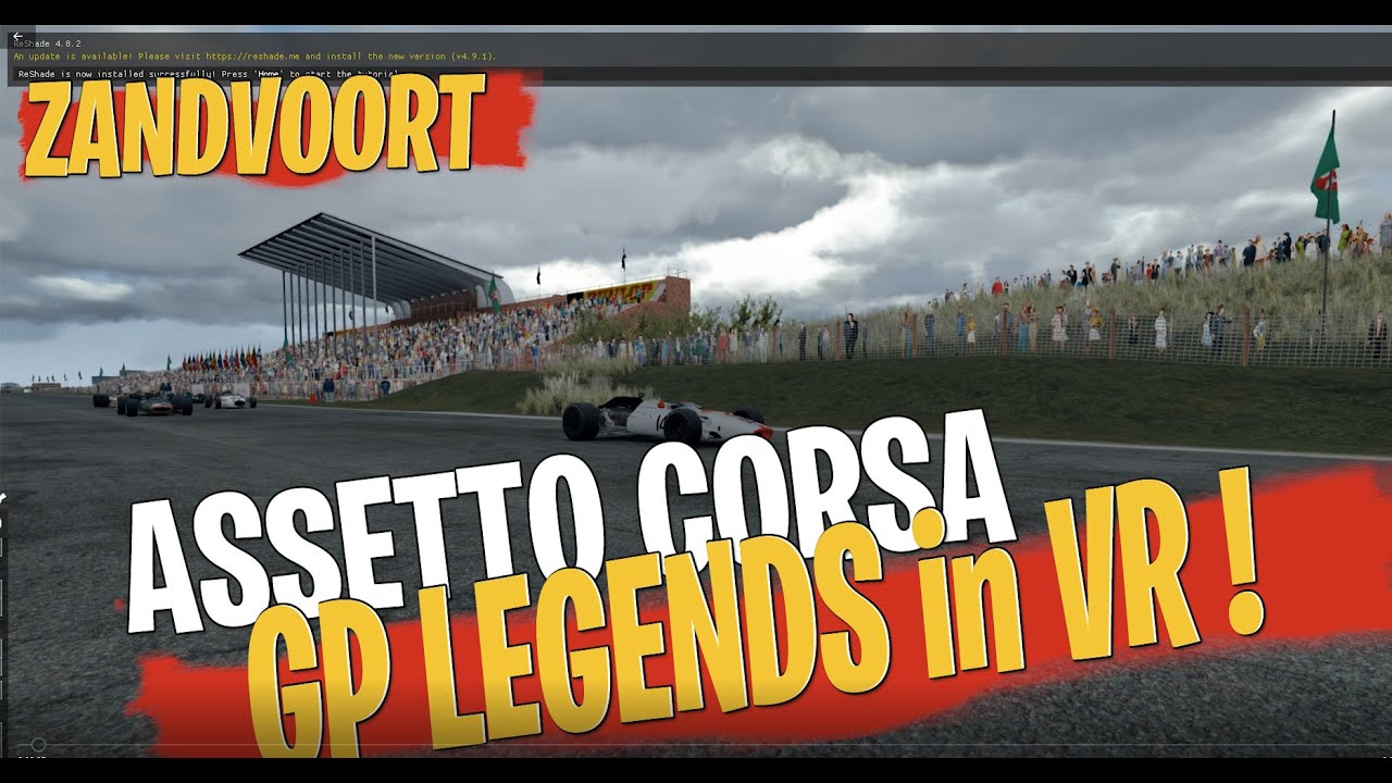 Assetto Corsa GP legends in my VR motion simulator -BRM P83 at the 1967 Zandvoort  Assetto Corsa.