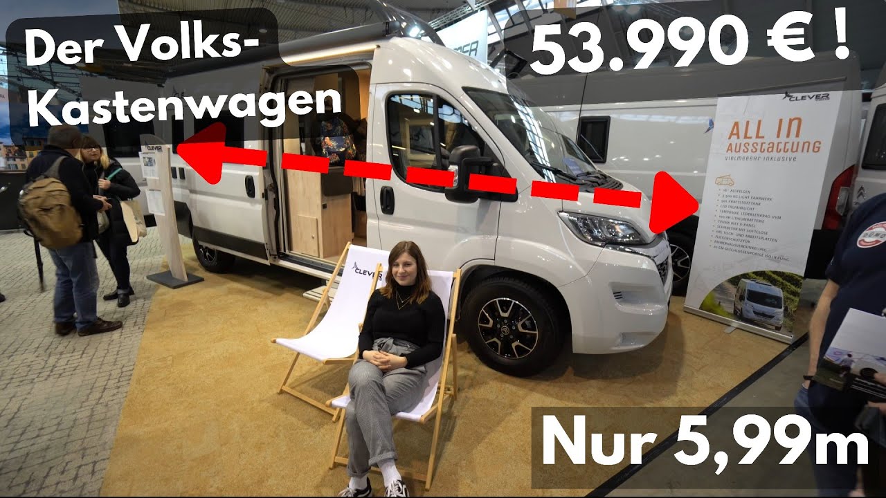 Discount Wohnmobile 2023: Kastenwagen Clever Celebration 600. Vollausstattung Extras! Dusche Bad!