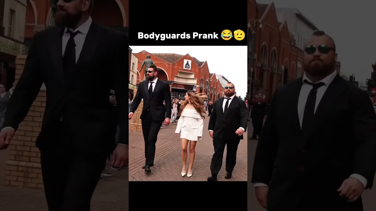 Bodyguards Public pranks #fyp #prank #funnyvideos #funny #humor