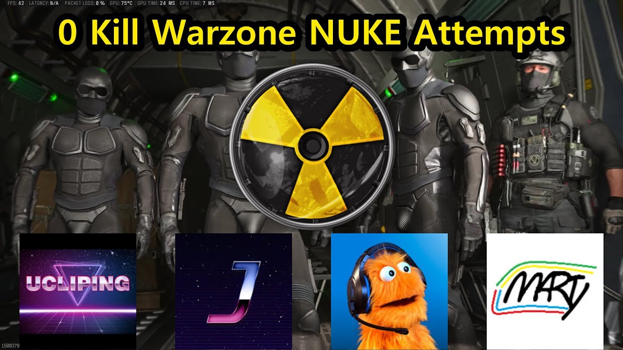 I Attempted a 0 Kill Warzone NUKE with @jamcowl @PassivePuppet and  @ucliping