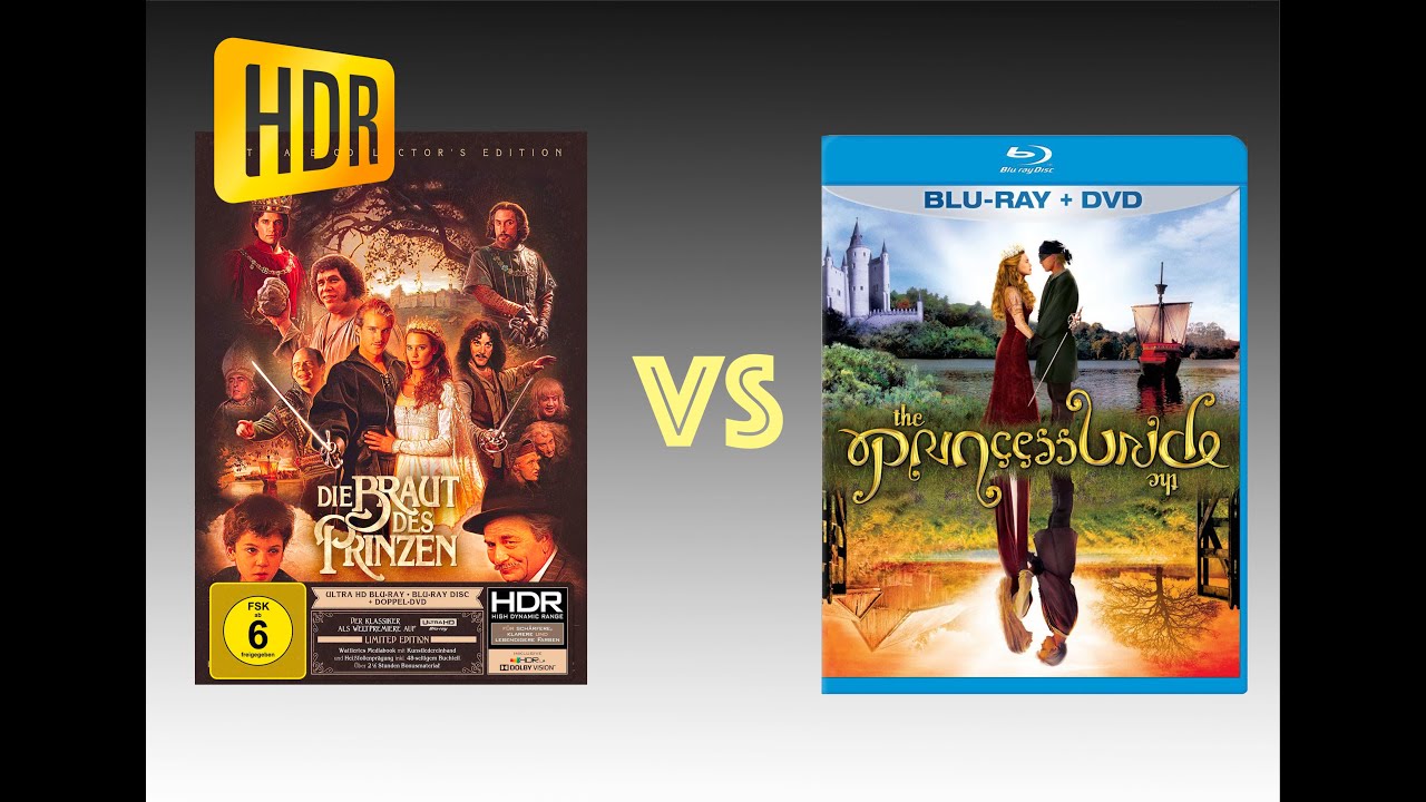 ▶ Comparison of The Princess Bride 4K (4K DI) HDR10 vs Regular Version