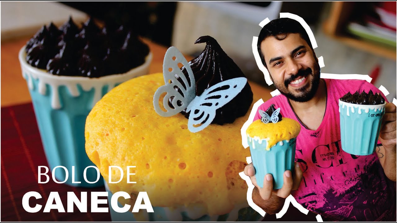 Bolo de Caneca de Cenoura com Brigadeiro - RAPIDEZ