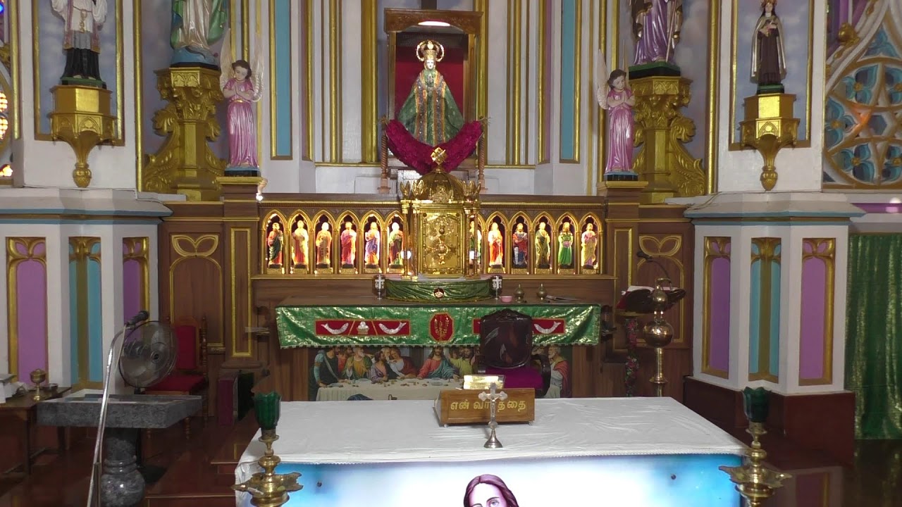 ༺♰༻ 🅛🅘🅥🅔 𝑽𝒂𝒅𝒂𝒗𝒂𝒊 𝑷𝒂𝒓𝒂𝒍𝒐𝒈𝒂 𝑴𝒂𝒕𝒉𝒂 - Festival Mass in Tamil -  2025 - திருப்பலி