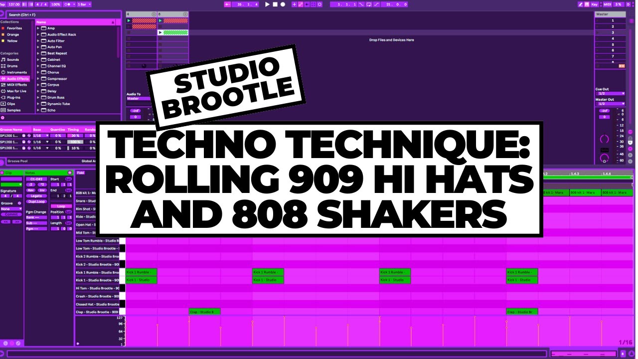 Techno Technique: Rolling 909 Hi Hats And 808 Shakers