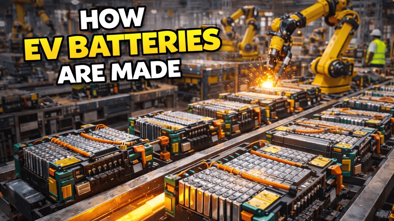 Manufacturing Process of Electric Vehicle Batteries | Full Factory Tour