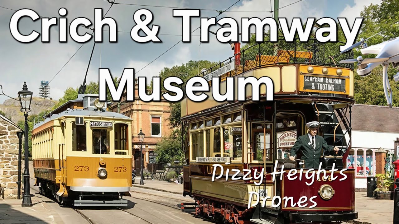 Crich Village & Tramway Museum,  Aerial Photography, Derbyshire UK, March 2026