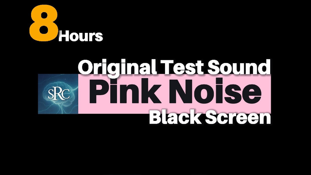 8 Hours Pink Noise for Sleep | Black Screen