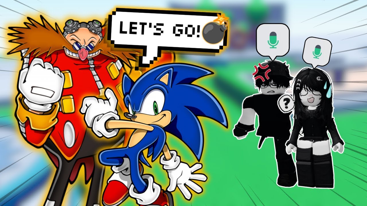 SONIC and EGGMAN TROLL in ROBLOX VC