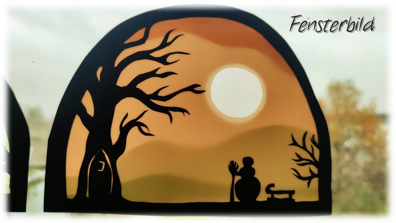 Fensterbild * DIY * Window Silhouette