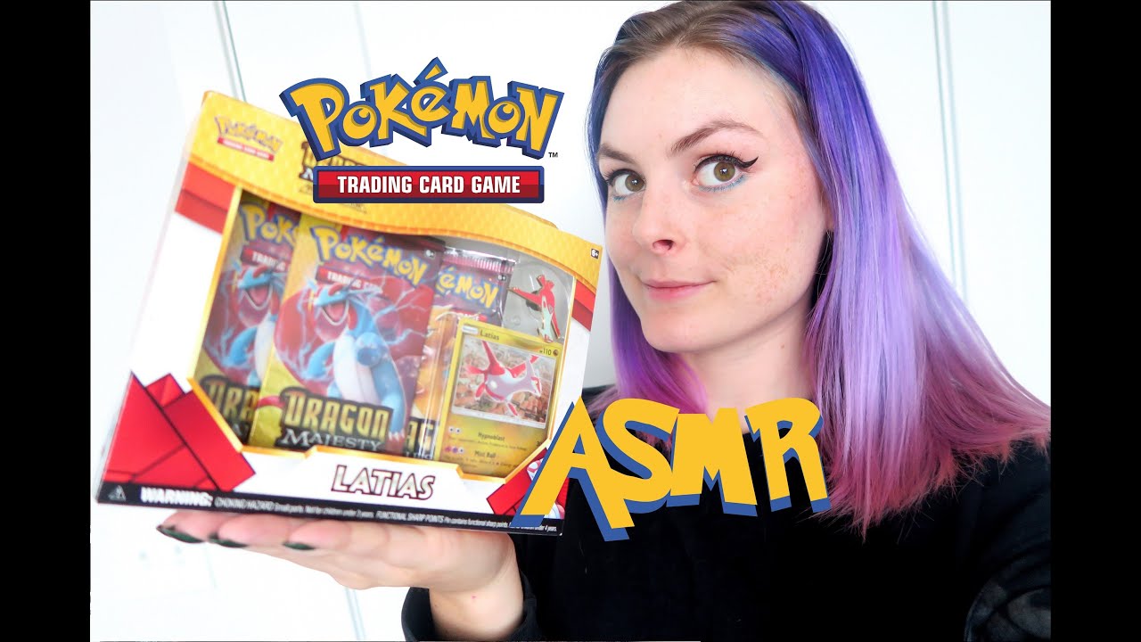 Pokemon TCG ASMR: Latias Dragon Majesty Pin Collection Box, Soft-Spoken Binaural