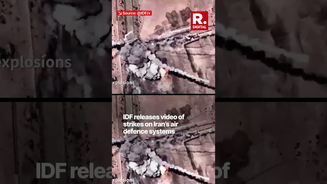 IDF Releases First Footage of Strikes on Iranian Air Defence Systems