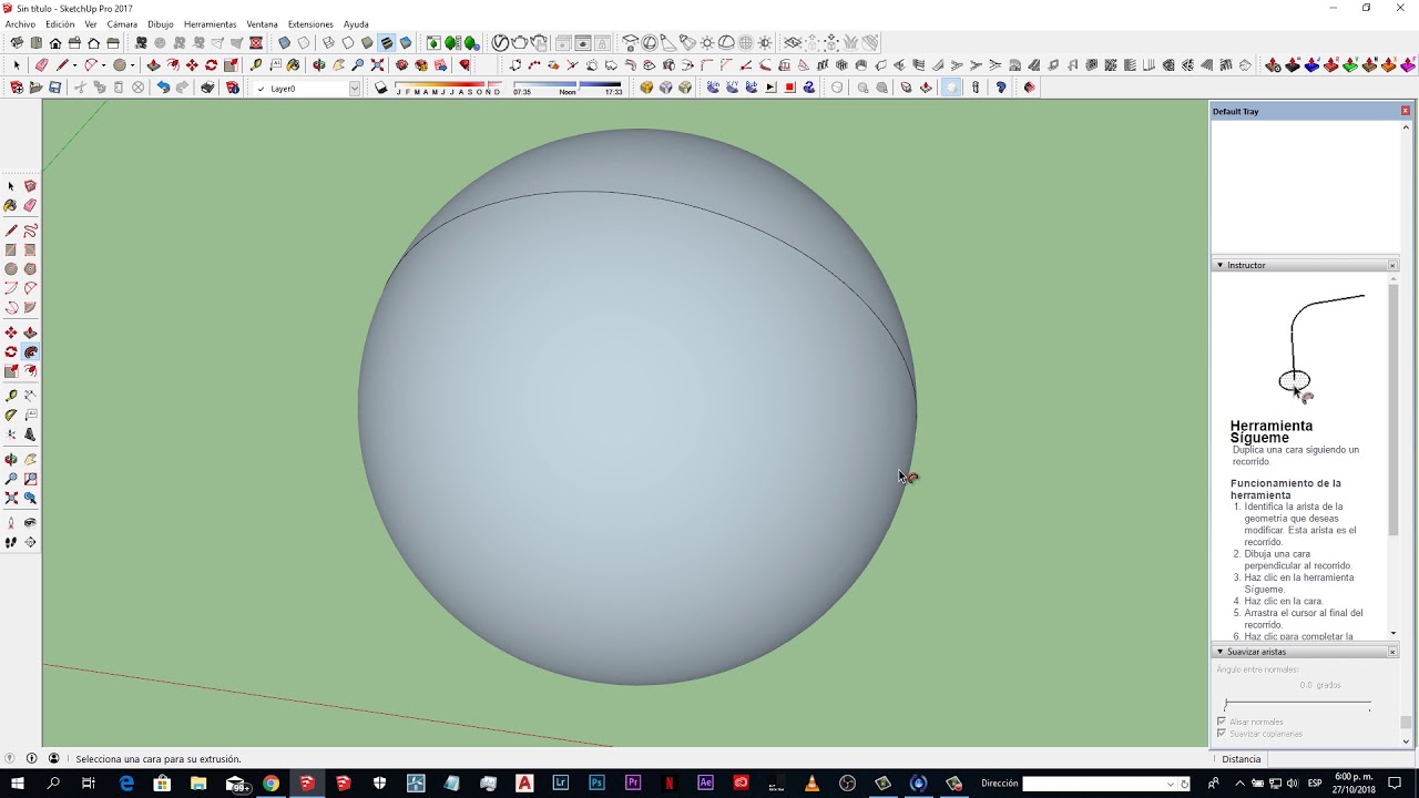 Como crear una esfera en Sketchup  ✅