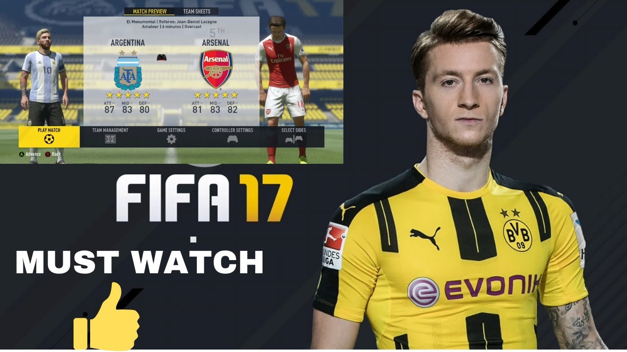 FIFA 17 Real Argentina vs Arsenal Gameplay   