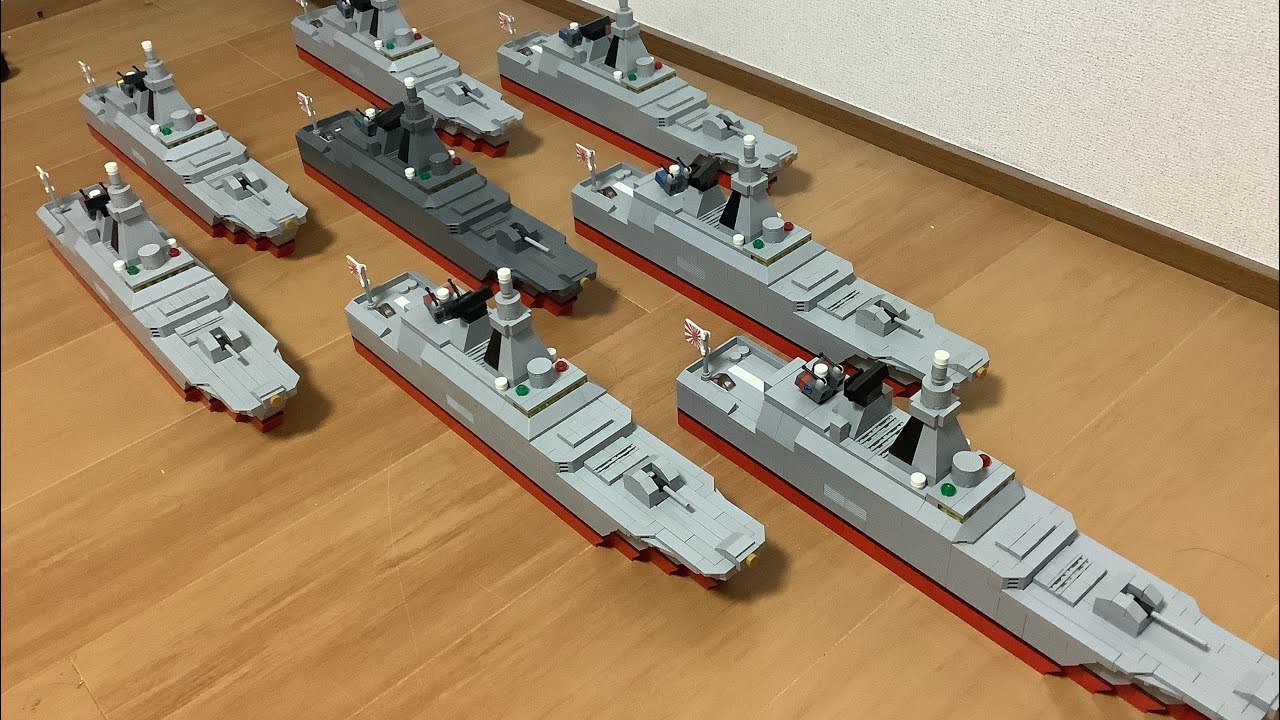 レゴ軍艦　山田海軍護衛艦歴史　(新規カット追加ver) #lego軍艦 #レゴ軍艦 