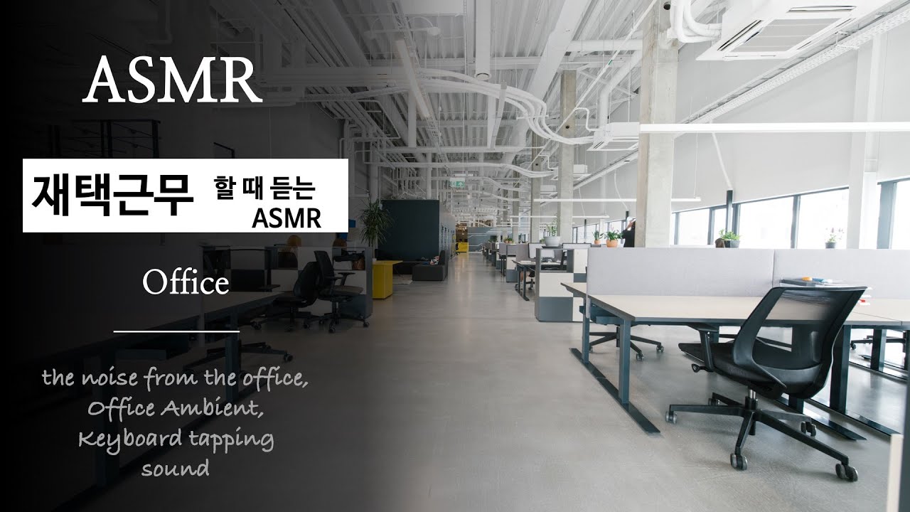 사무실 ASMR｜🧑‍💻  구글, 애플, 실리콘밸리 사무실 ASMR ⌨️ ｜집중에 도움이 되는 백색소음｜Office ASMR