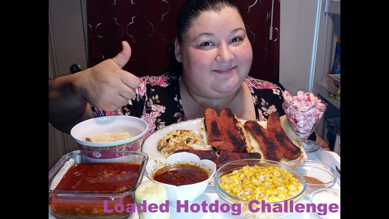LOADED HOT DOG CHALLENGE by @LILGILMOEATS