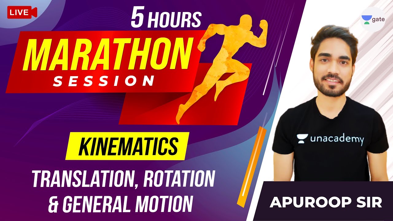 5 Hrs Marathon Session | Kinematics (Translation, Rotation, and General Motion) | By Apuroop Sir