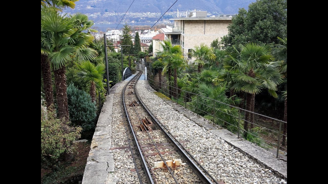 Funicolare Locarno Madonna del Sasso Talfahrt 2021 - standseilbahn funicolare funicular Switzerland