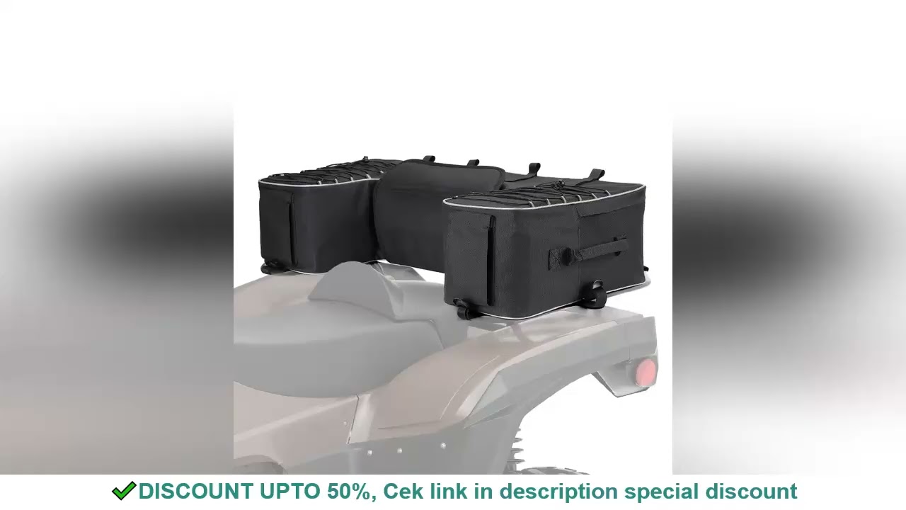 ATV Quad Rear Bag Seat Bottom Support Storage Pack Rack Back Off Road for Can-Am Outlander 400 Compa