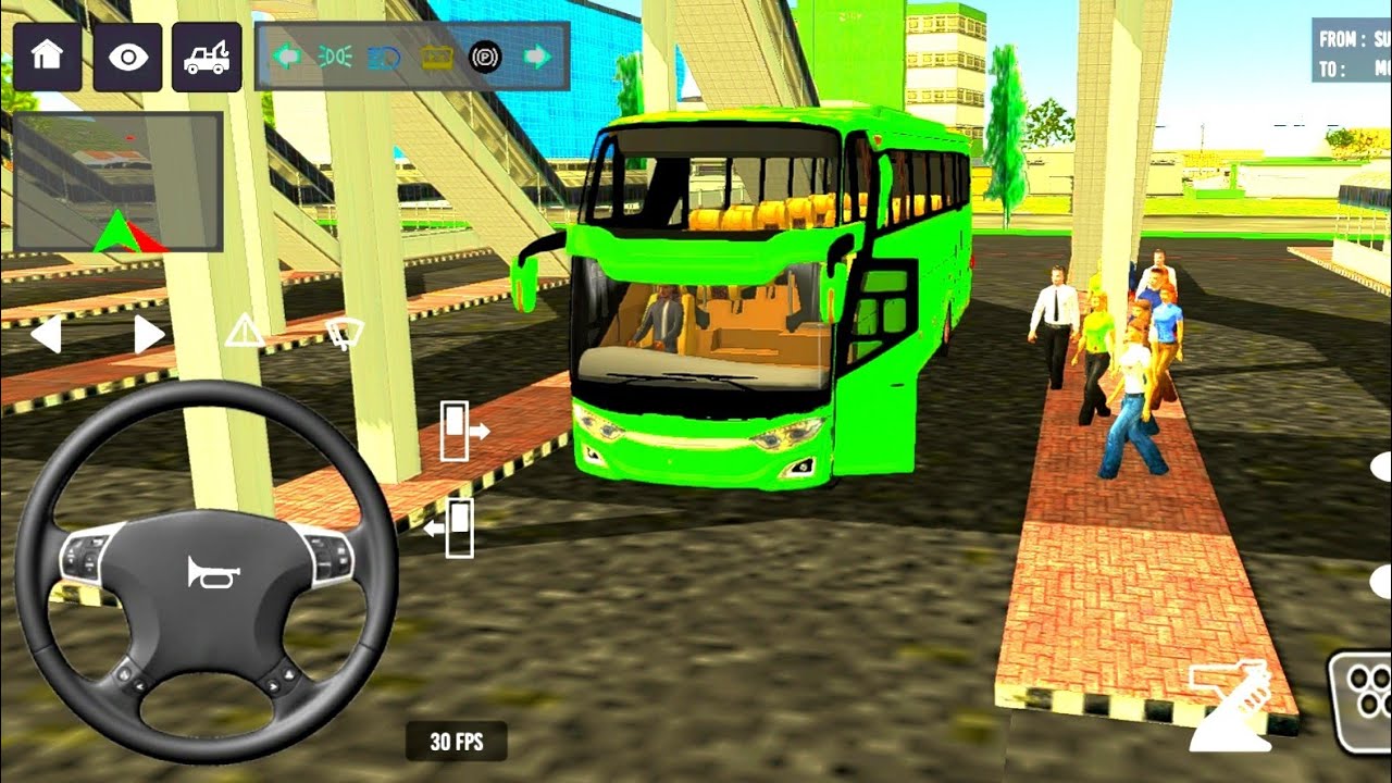 Coach Bus Simulator India Off Road Driving Bus Game Simulator 2025 Gameplay Video #bus #game #gaming