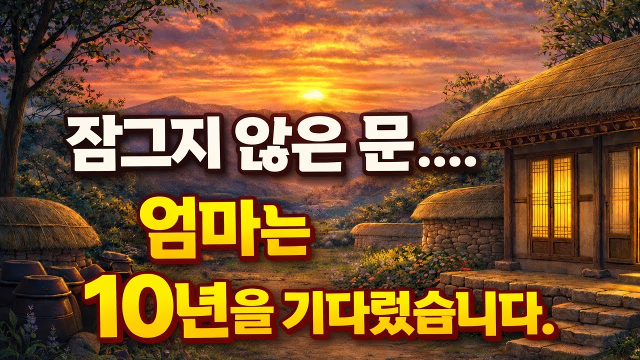 잠그지 않은 문... 엄마는 10년을 기다렸습니다