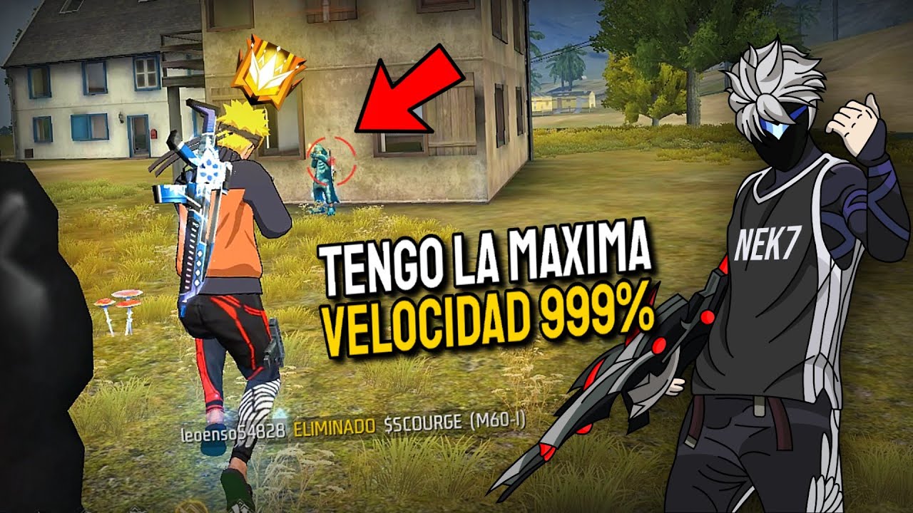 ESTO PASA CUANDO OBTIENES LA MAXIMA VELOCIDAD EN EL JUEGO ☠️💙 FREE FIRE