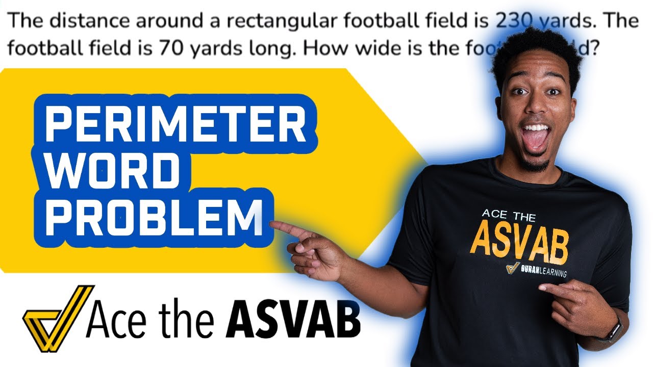 ASVAB Arithmetic Reasoning - Practice Test Question (Geometry: Perimeter Word Problem)
