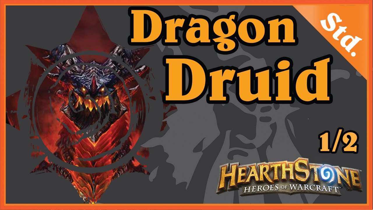 DRAGON DRUID 1/2 - HEARTHSTONE DECKS STANDARD [WOG, PL]