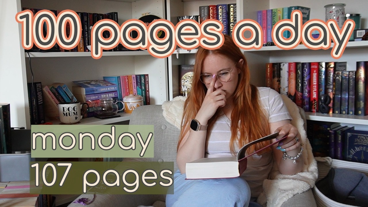 I Tried to Read 100 Pages a Day... and Failed?! 📖 | Reading Vlog