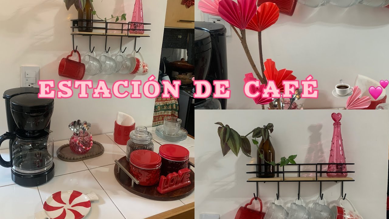 ESTACIÓN DE CAFÉ ☕️ PEQUEÑA PARA SAN VALENTÍN 💝 #sanvalentin  #estaciondecafe  #home 