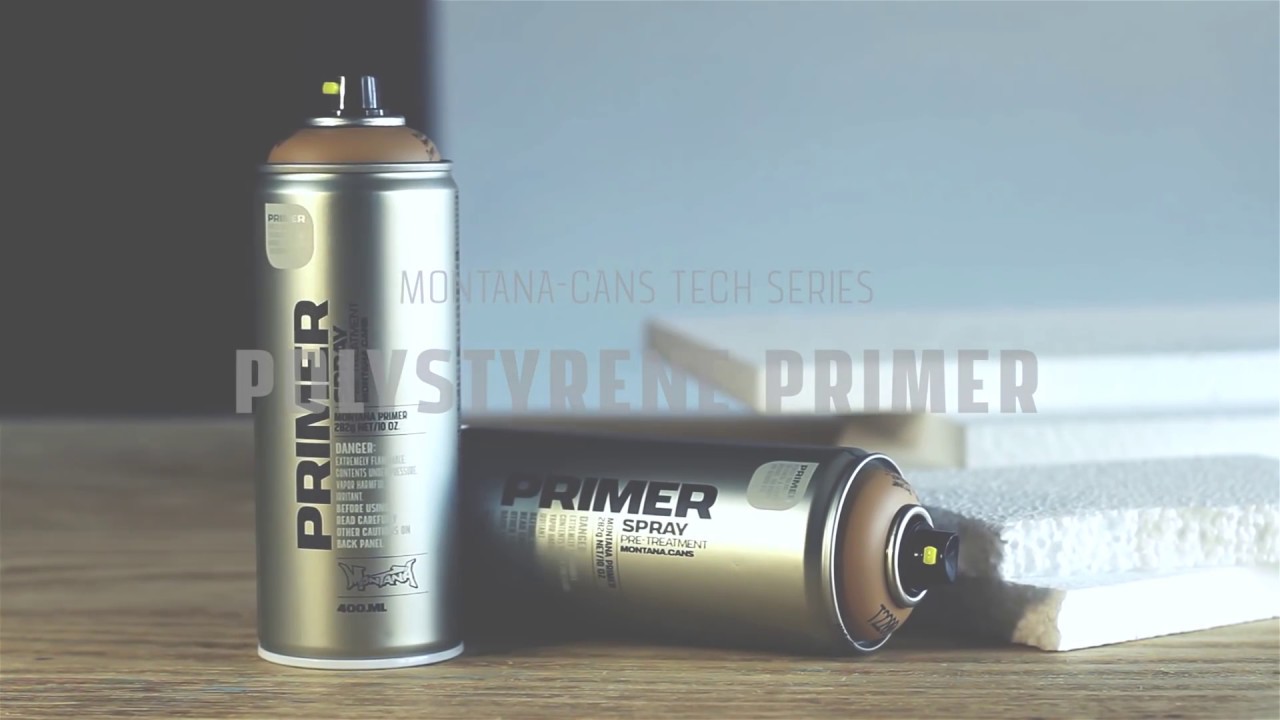How to use the Montana Cans POLYSTYRENE PRIMER Spray 400ml - tutorial