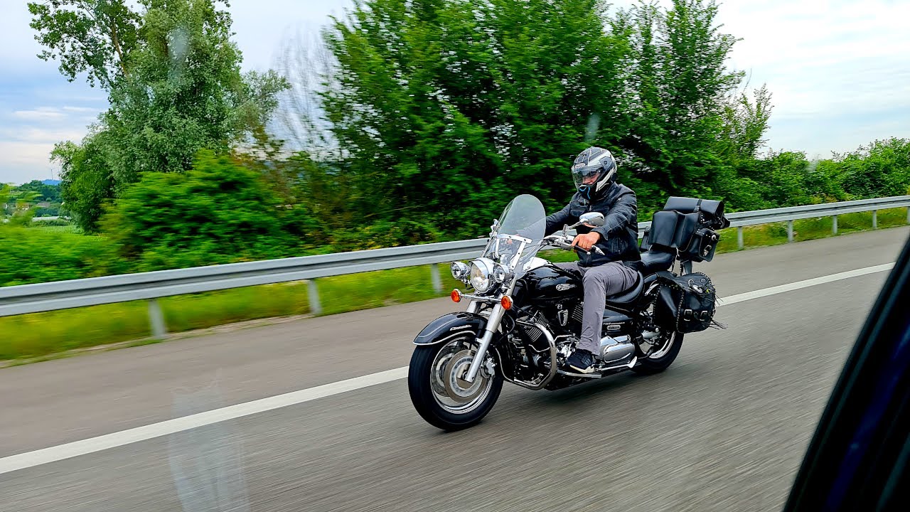Поездка по серпантину Yamaha XVS 1100 Drag Star VP05 Classic