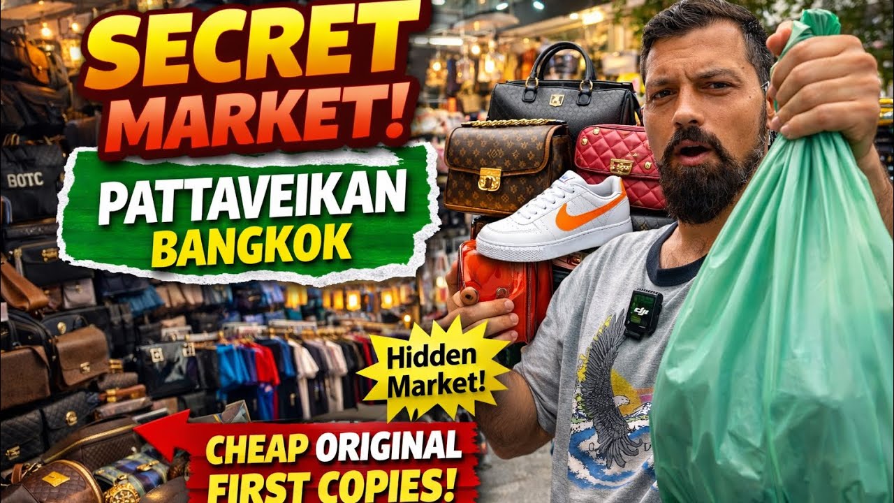 I found secret market in Thailand 🇹🇭!