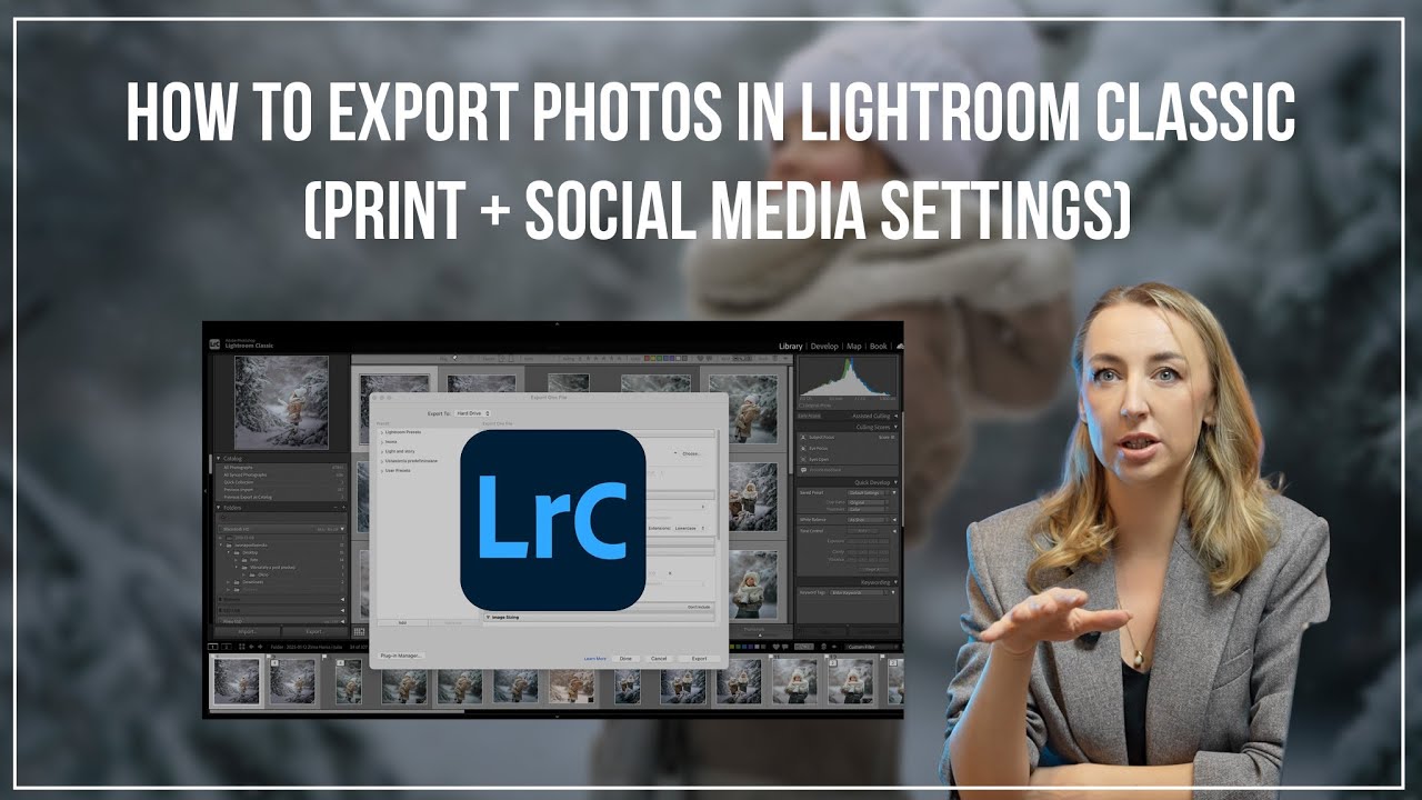 Как экспортировать фотографии в Lightroom Classic (настройки печати и социальных сетей)